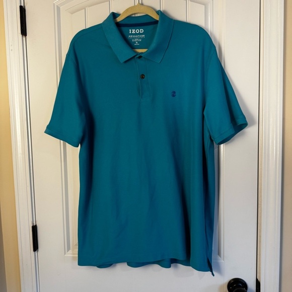 Izod Blue Polo Shirt Classic Design - Picture 1 of 5